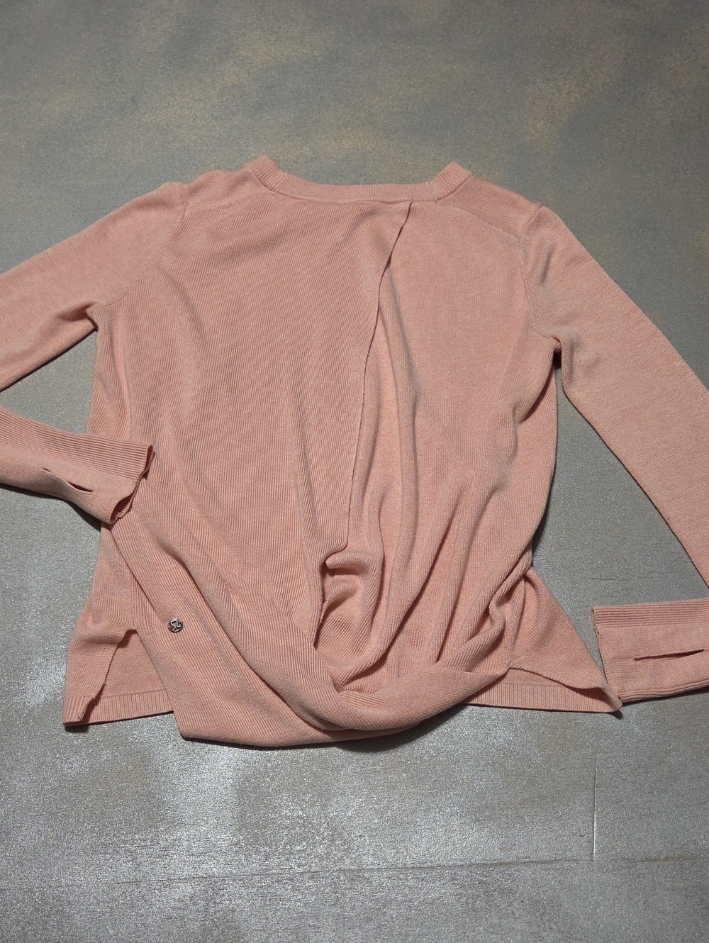 lululemon athletica Soft Blush Long-Sleeve Crew Sweater Open Back.